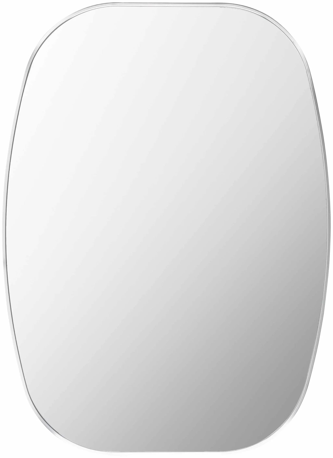 Kopparberg Metallic Silver Gold Frame Round Mirror by Boutique Rugs