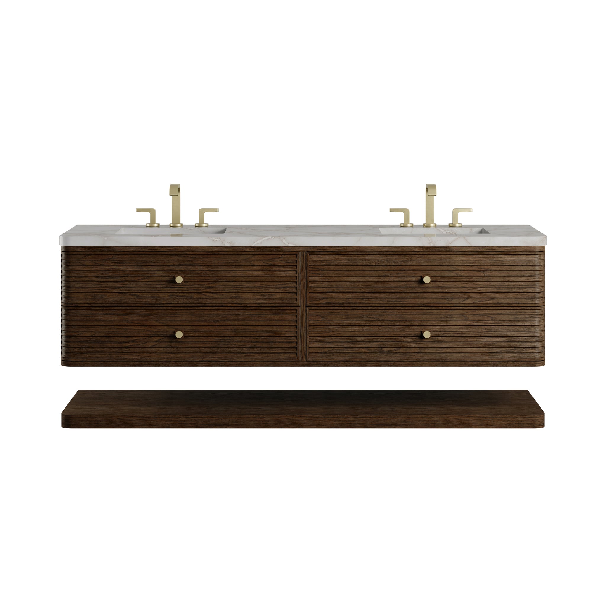 James Martin Allamari 72" Floating Double Bathroom Vanity, Sable by James Martin