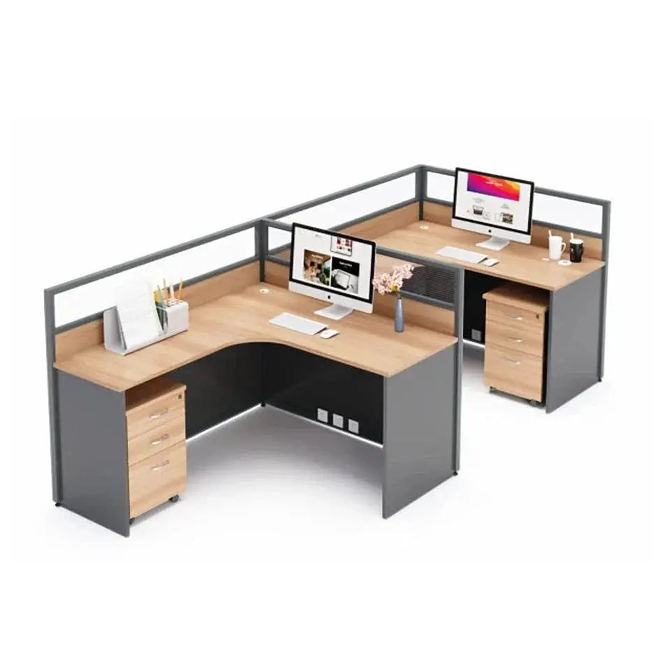 Renvik · L-Shaped Cubicle Workstation by Arc Grove