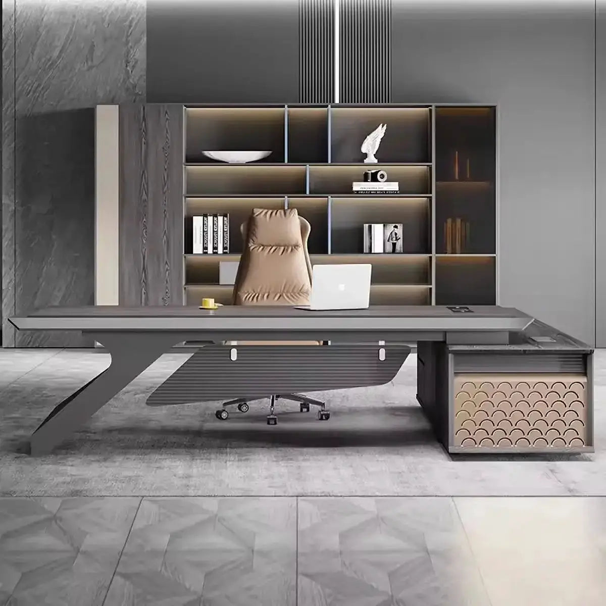 Krosno · Modern L-Shaped Executive Desk by Arc Grove