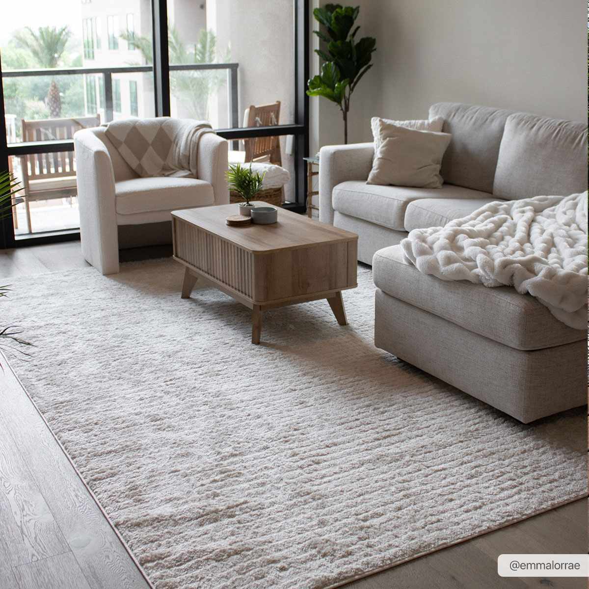 Keita Ivory Area Rug by Boutique Rugs
