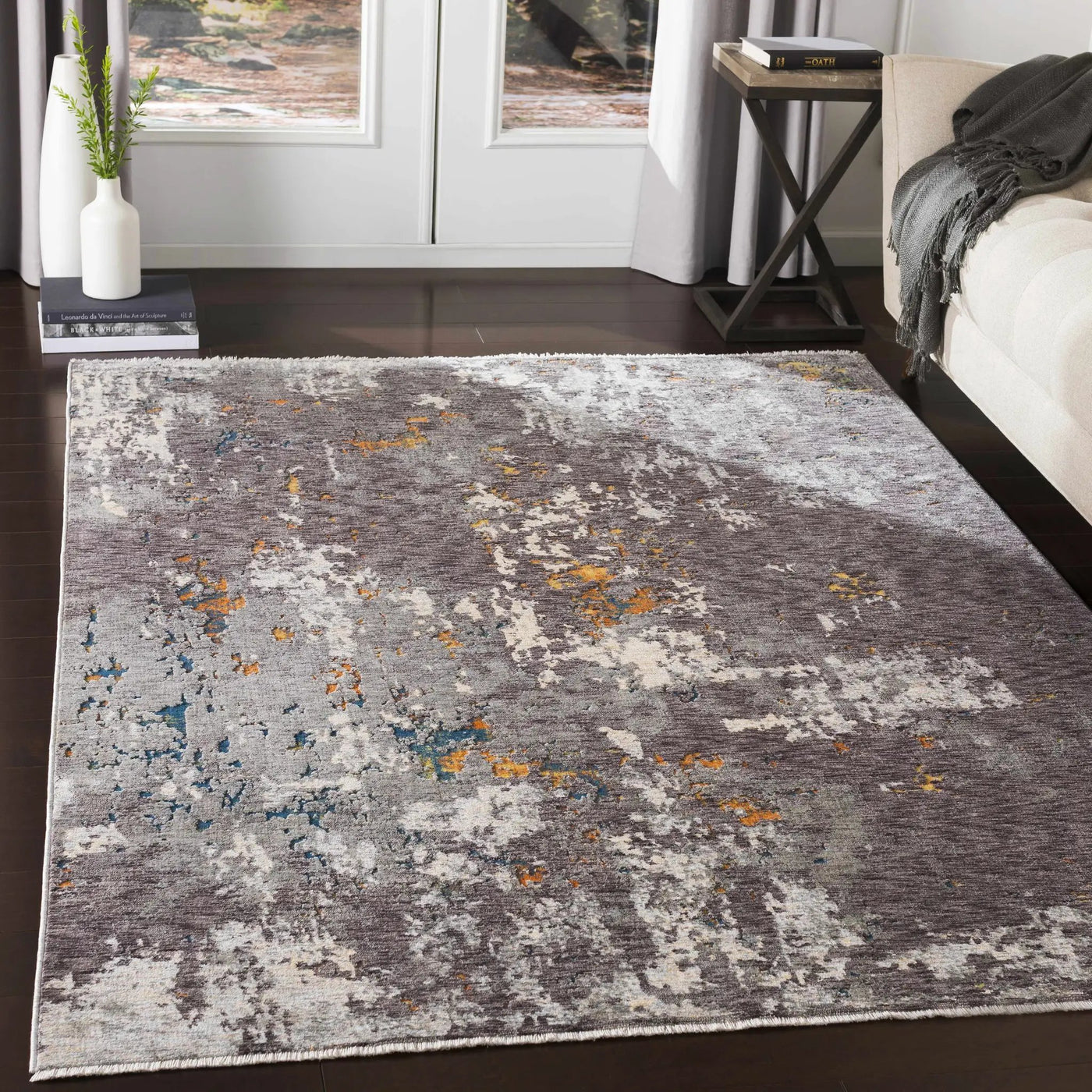 Kenedy Carved Statement Carpet - Clearance by Boutique Rugs