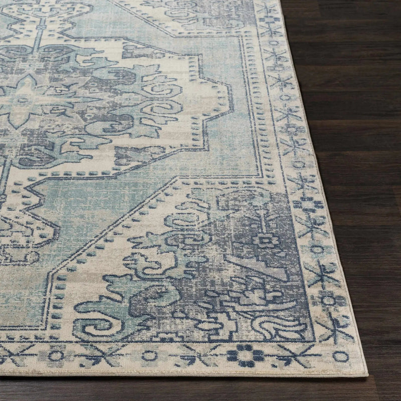 Kenmare Blue Medallion Rug - Clearance by Boutique Rugs
