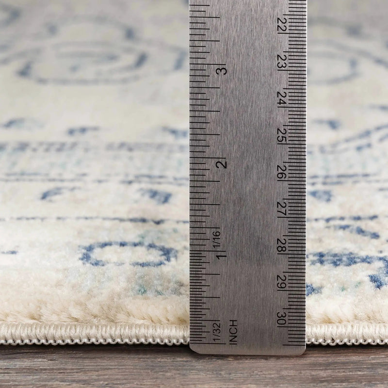 Kenmare Blue Medallion Rug - Clearance by Boutique Rugs