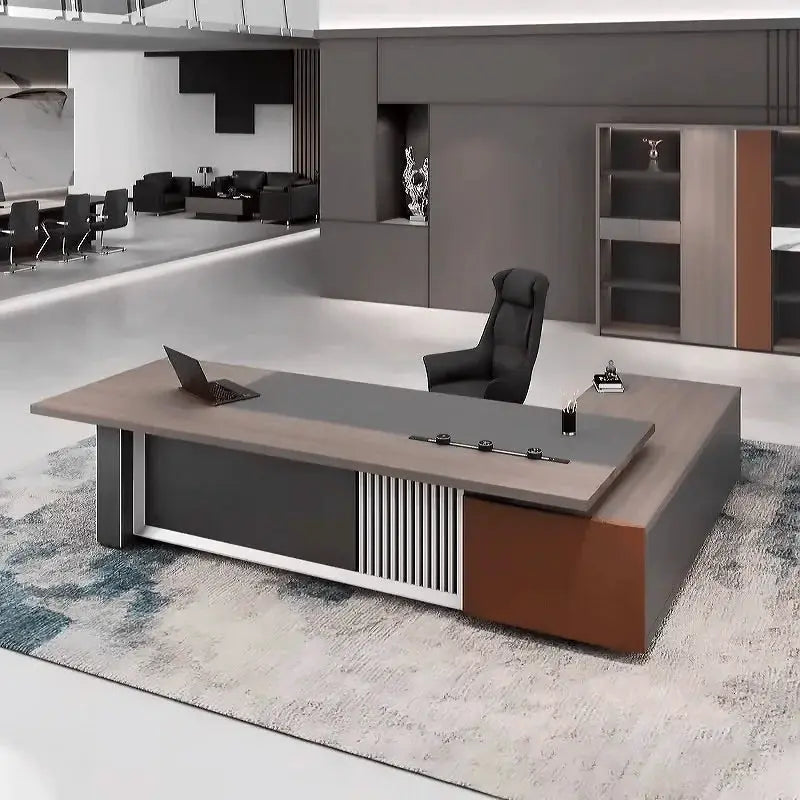 Gidley · Modern L-Shaped Executive Desk by Arc Grove
