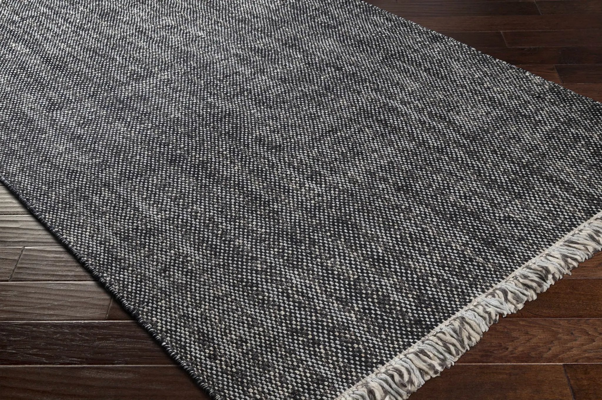 Kenora Charcoal Wool Area Rug - Clearance by Boutique Rugs