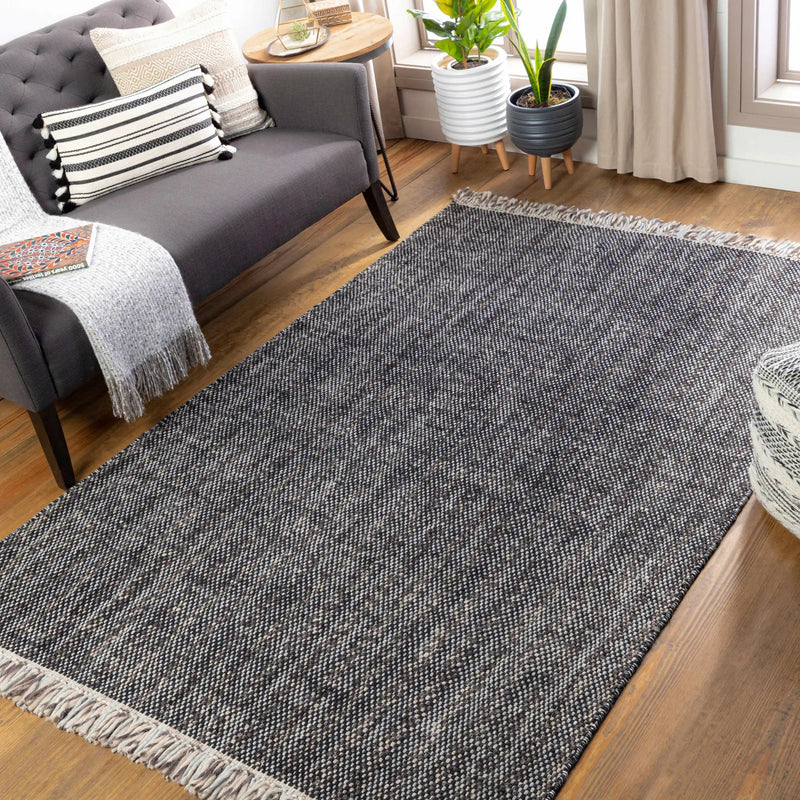 Kenora Charcoal Wool Area Rug - Clearance by Boutique Rugs