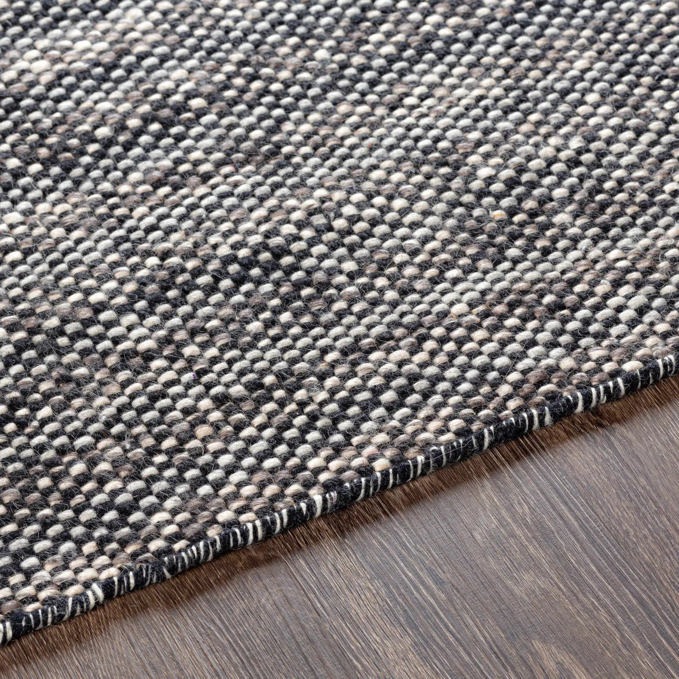 Kenora Charcoal Wool Area Rug - Clearance by Boutique Rugs