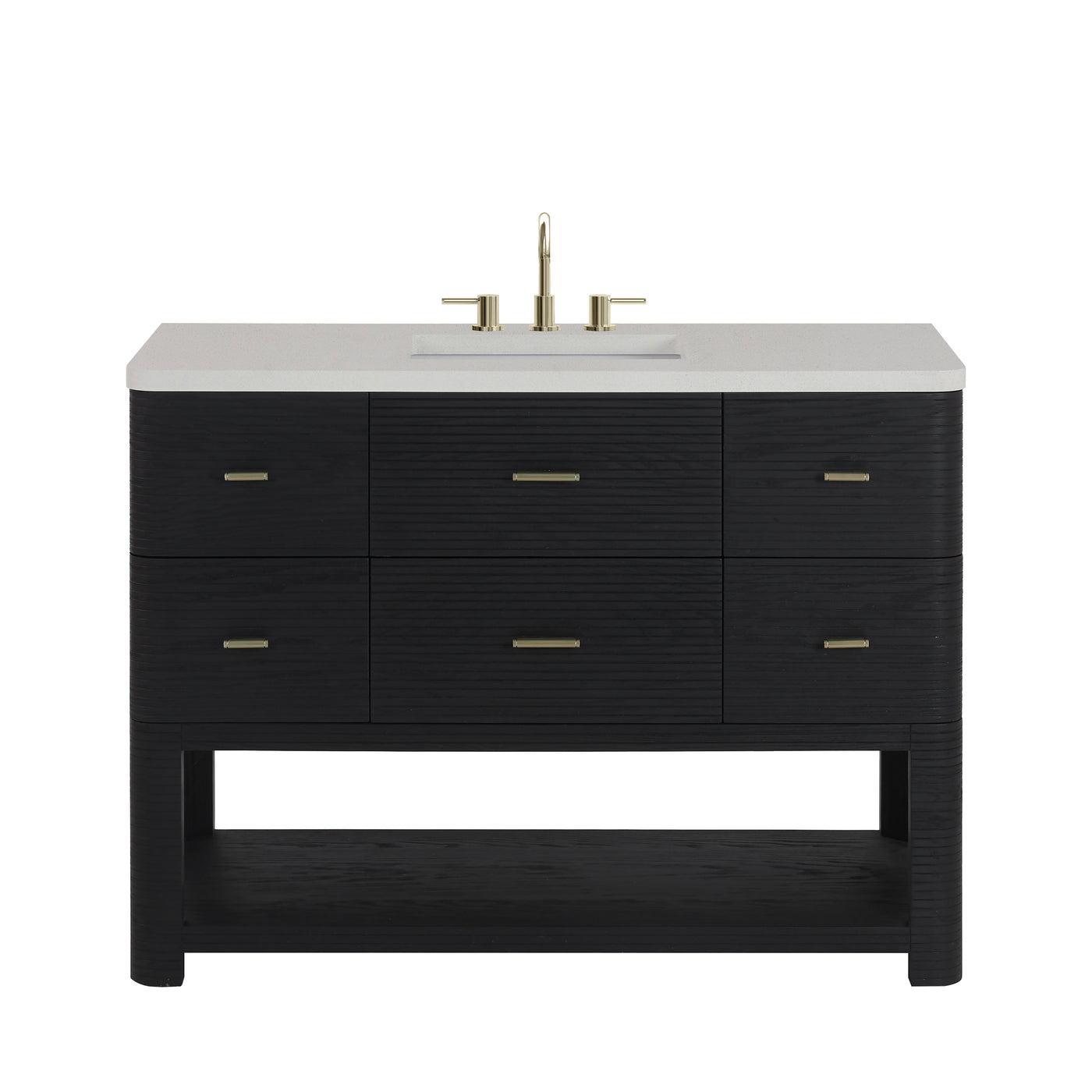 James Martin Lucian 48" Single Bathroom Vanity, Carbon Oak by James Martin