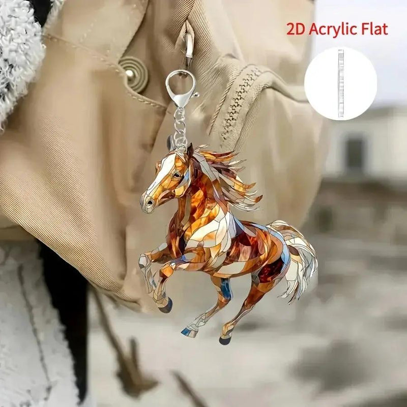 Keychain - Decorative Acrylic Brown by House Of Avana