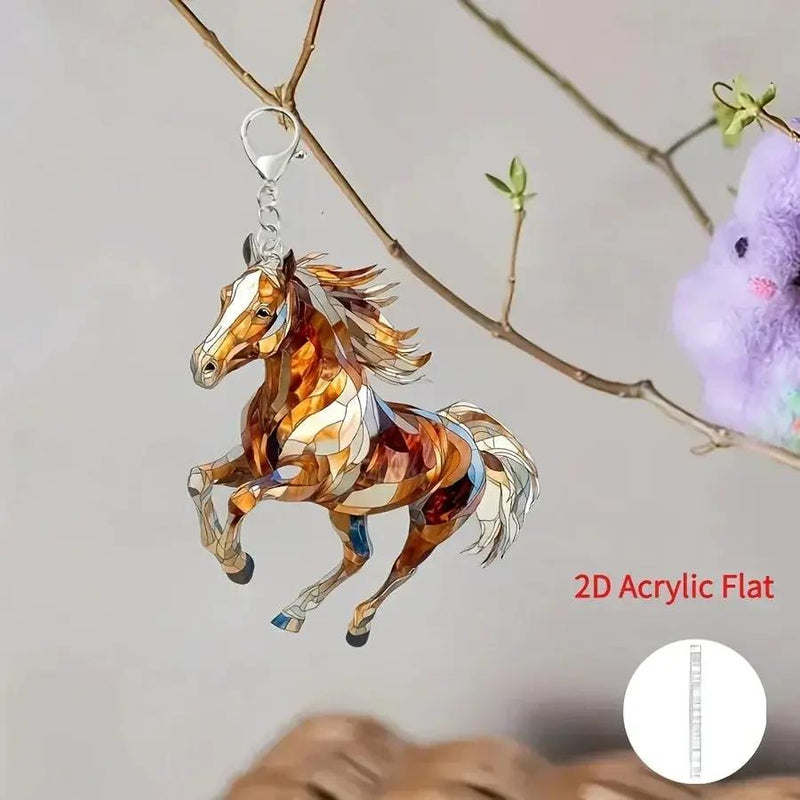 Keychain - Decorative Acrylic Brown by House Of Avana