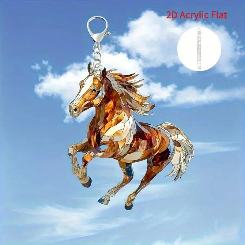 Keychain - Decorative Acrylic Brown by House Of Avana