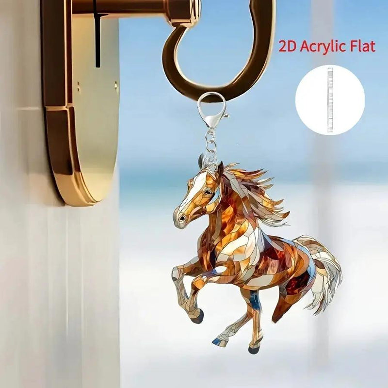 Keychain - Decorative Acrylic Brown by House Of Avana