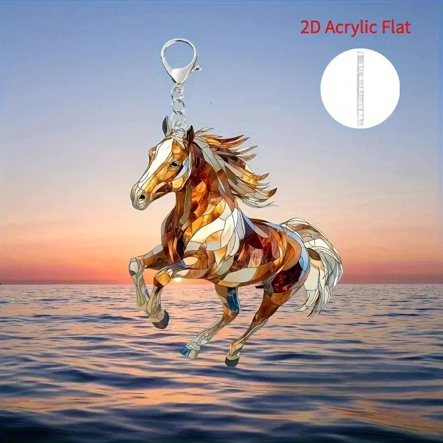 Keychain - Decorative Acrylic Brown by House Of Avana