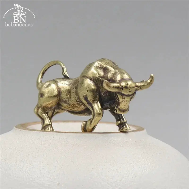 Keychain - Retro Metal Bull by House Of Avana