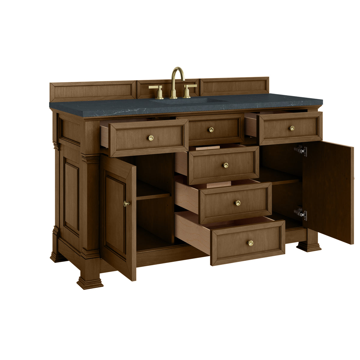 James Martin Brookfield 60" Single Bathroom Vanity, Honey Oak, view 28
