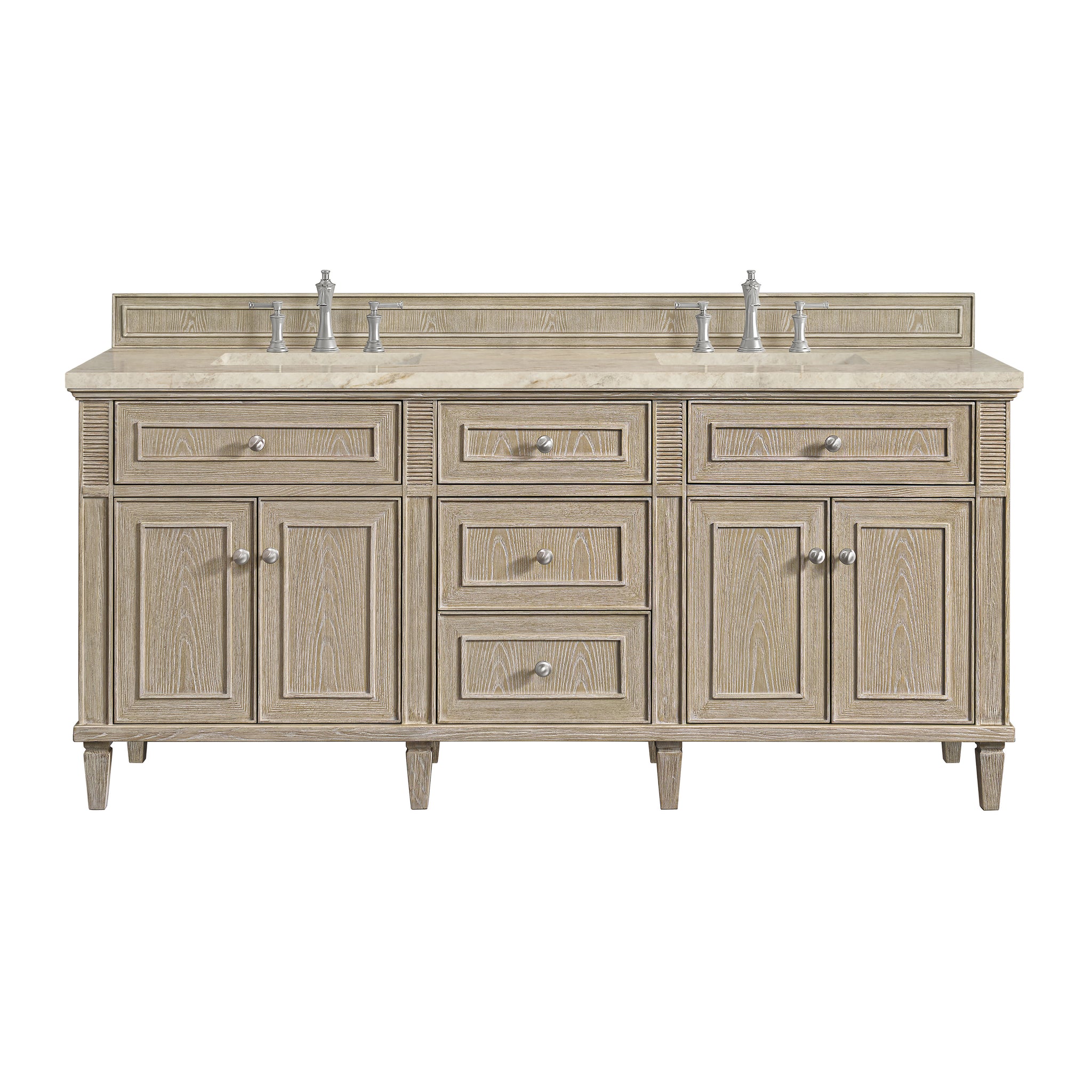 James Martin Lorelai 72" Double Bathroom Vanity, Whitewashed Oak by James Martin