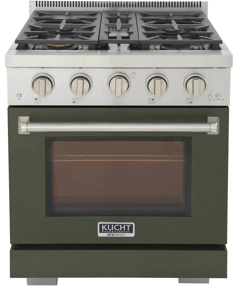 Kucht 30" Freestanding Professional Gas Range KFX3000X-G by Farmhouse Kitchen and Bath