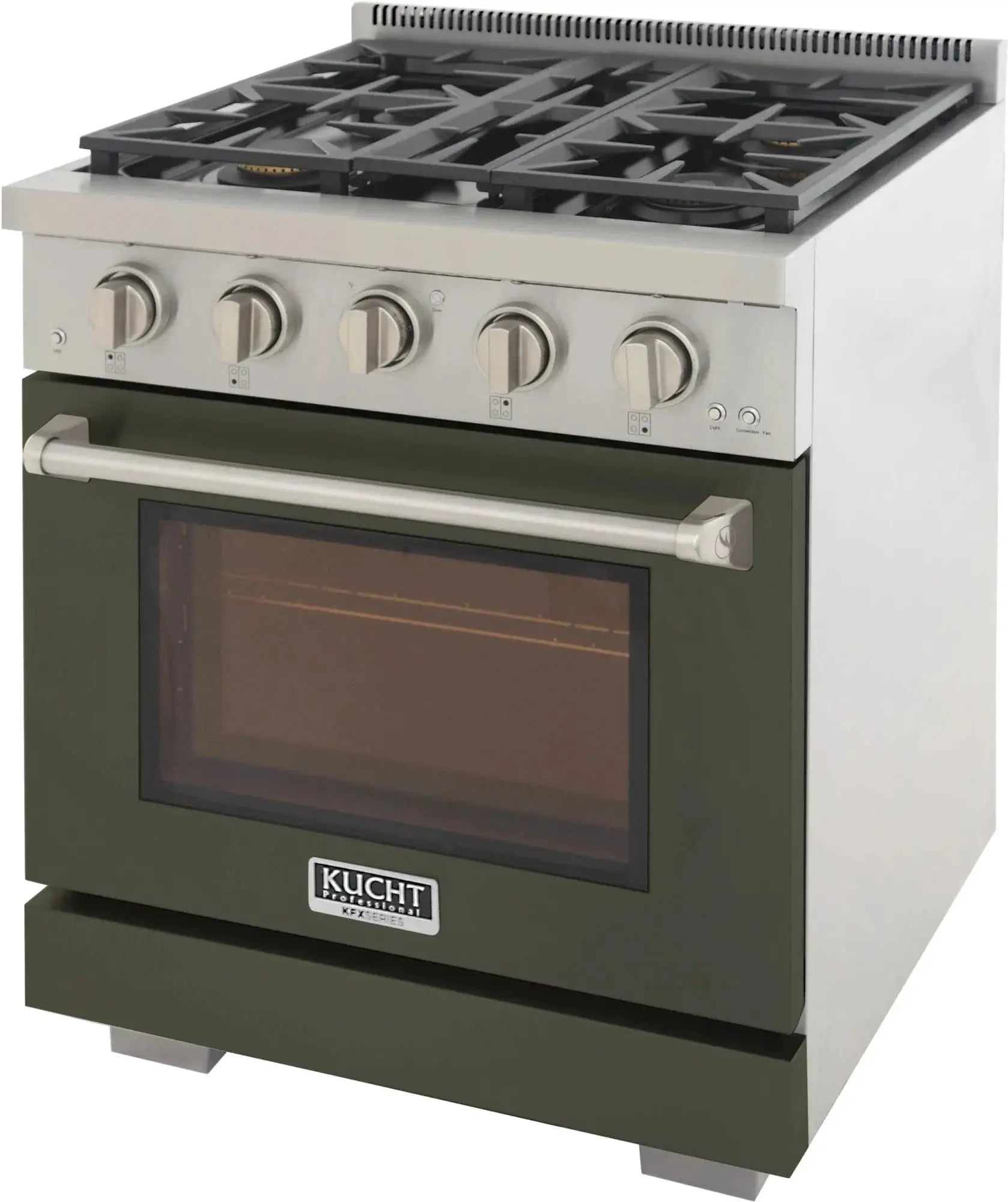 Kucht 30" Freestanding Professional Gas Range Liquid Propane KFX3000X/LP-G by Farmhouse Kitchen and Bath