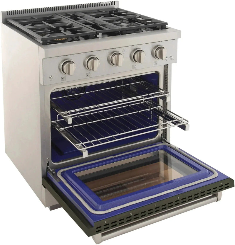 Kucht 30" Freestanding Professional Gas Range Liquid Propane KFX3000X/LP-G by Farmhouse Kitchen and Bath
