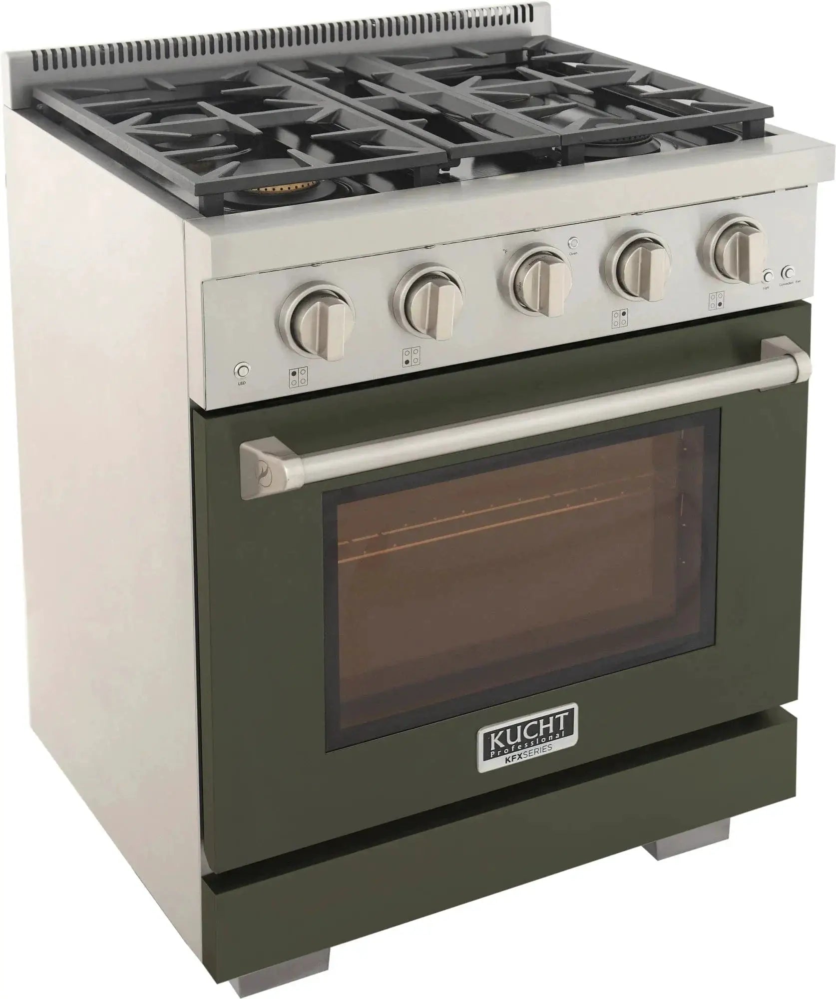Kucht 30" Freestanding Professional Gas Range KFX3000X-G by Farmhouse Kitchen and Bath
