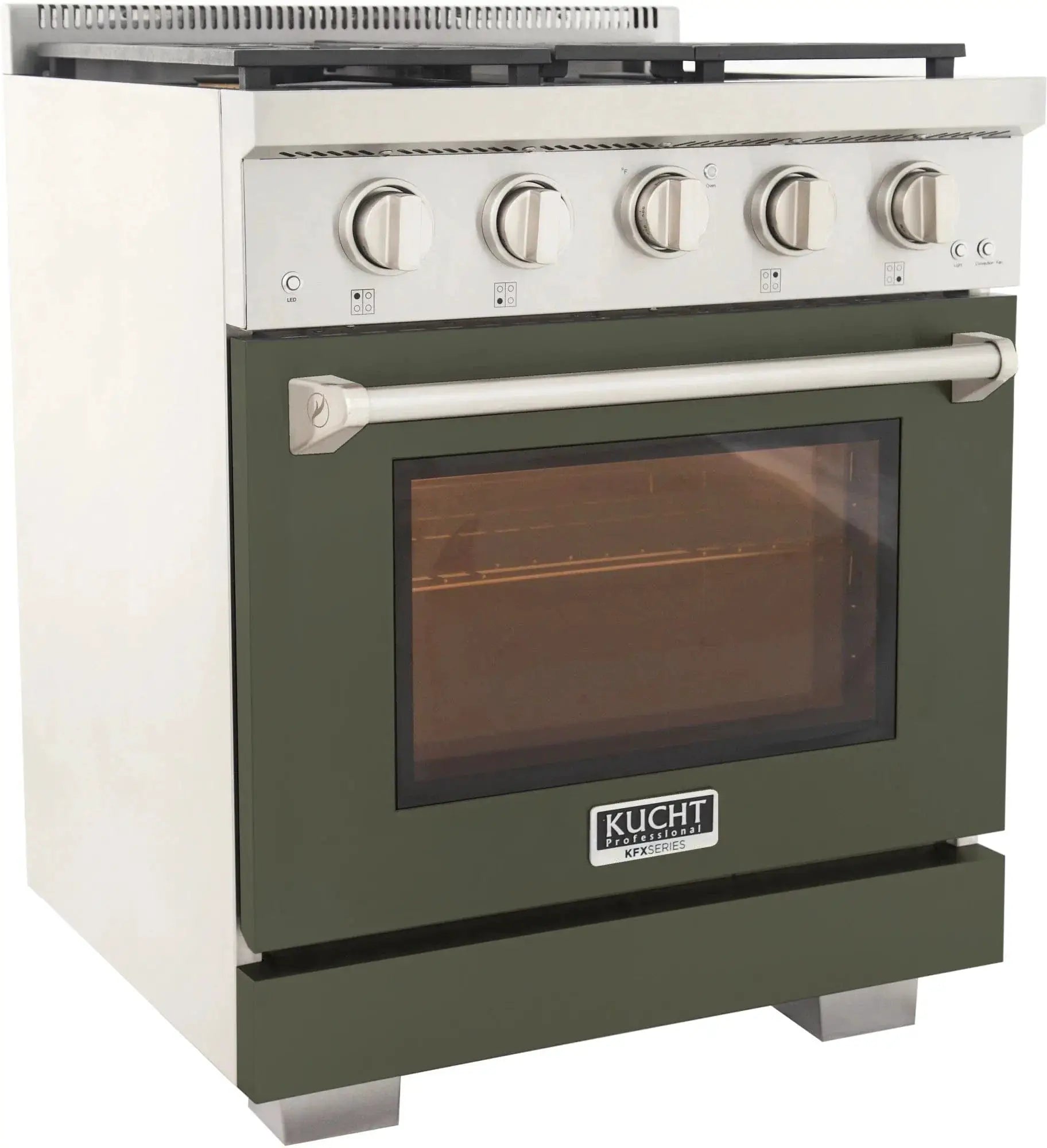 Kucht 30" Freestanding Professional Gas Range Liquid Propane KFX3000X/LP-G by Farmhouse Kitchen and Bath