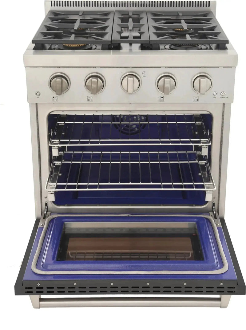 Kucht 30" Freestanding Professional Gas Range KFX3000X-GY by Farmhouse Kitchen and Bath