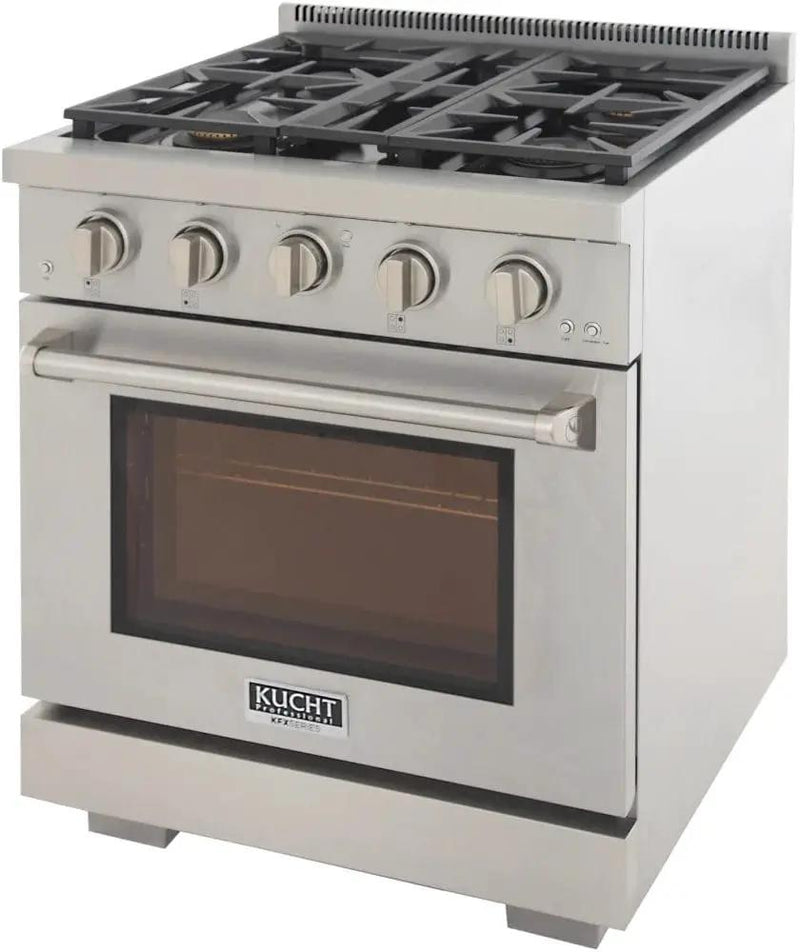 Kucht 30" Freestanding Professional Gas Range KFX3000X-S by Farmhouse Kitchen and Bath