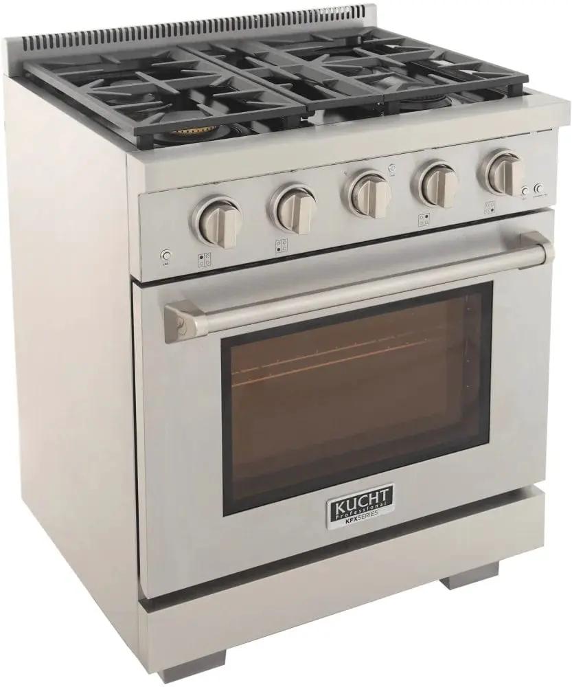 Kucht 30" Freestanding Professional Gas Range KFX3000X-S by Farmhouse Kitchen and Bath