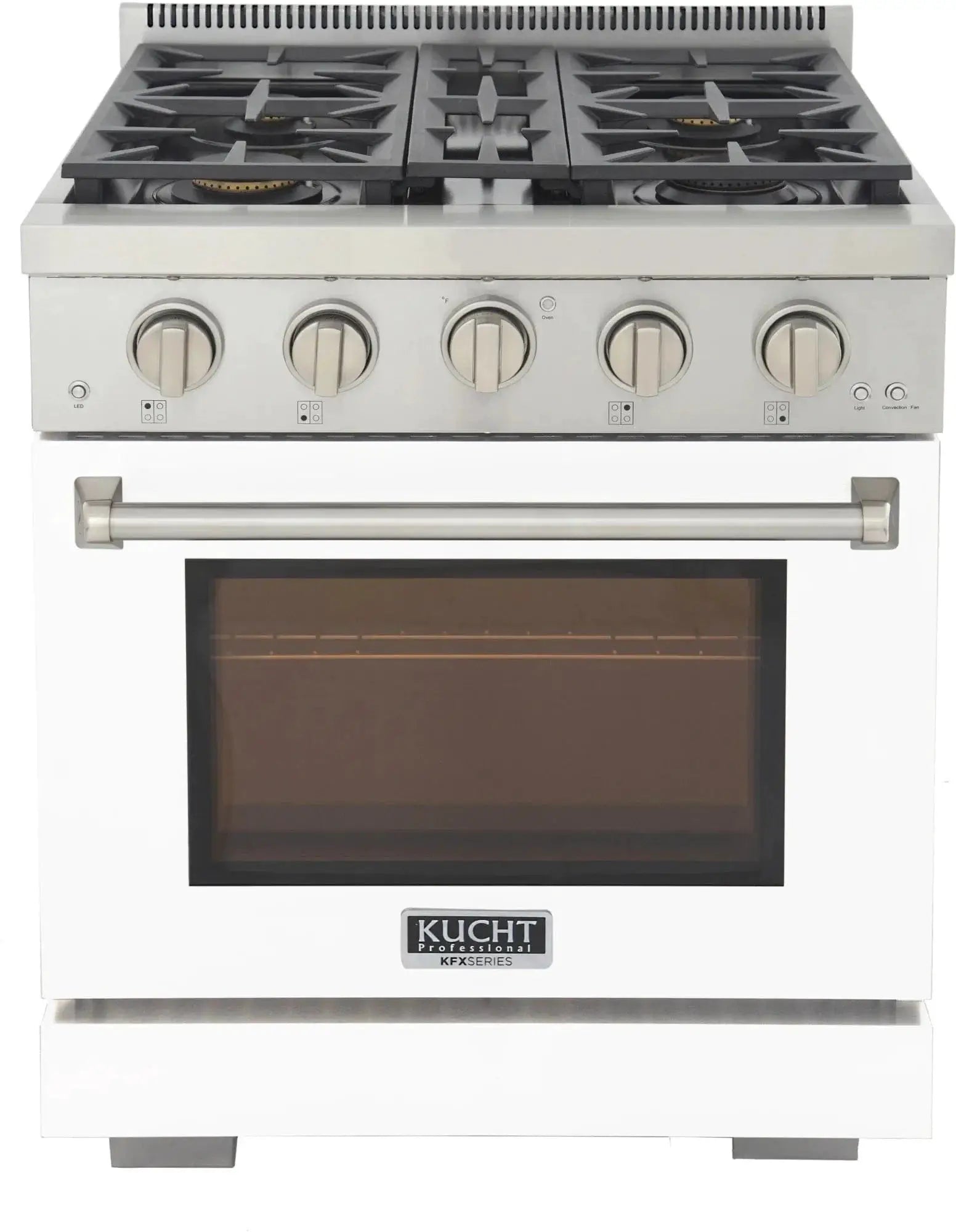 Kucht 30" Freestanding Professional Gas Range KFX3000X-W by Farmhouse Kitchen and Bath