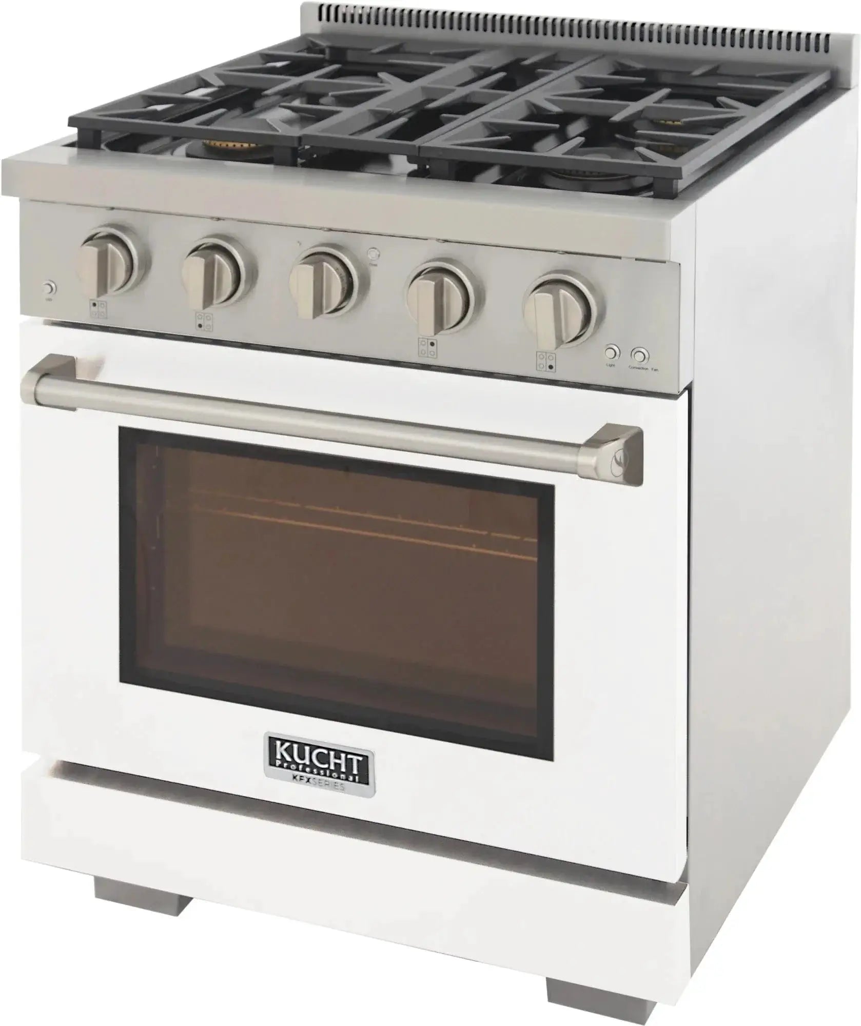 Kucht 30" Freestanding Professional Gas Range KFX3000X-W by Farmhouse Kitchen and Bath