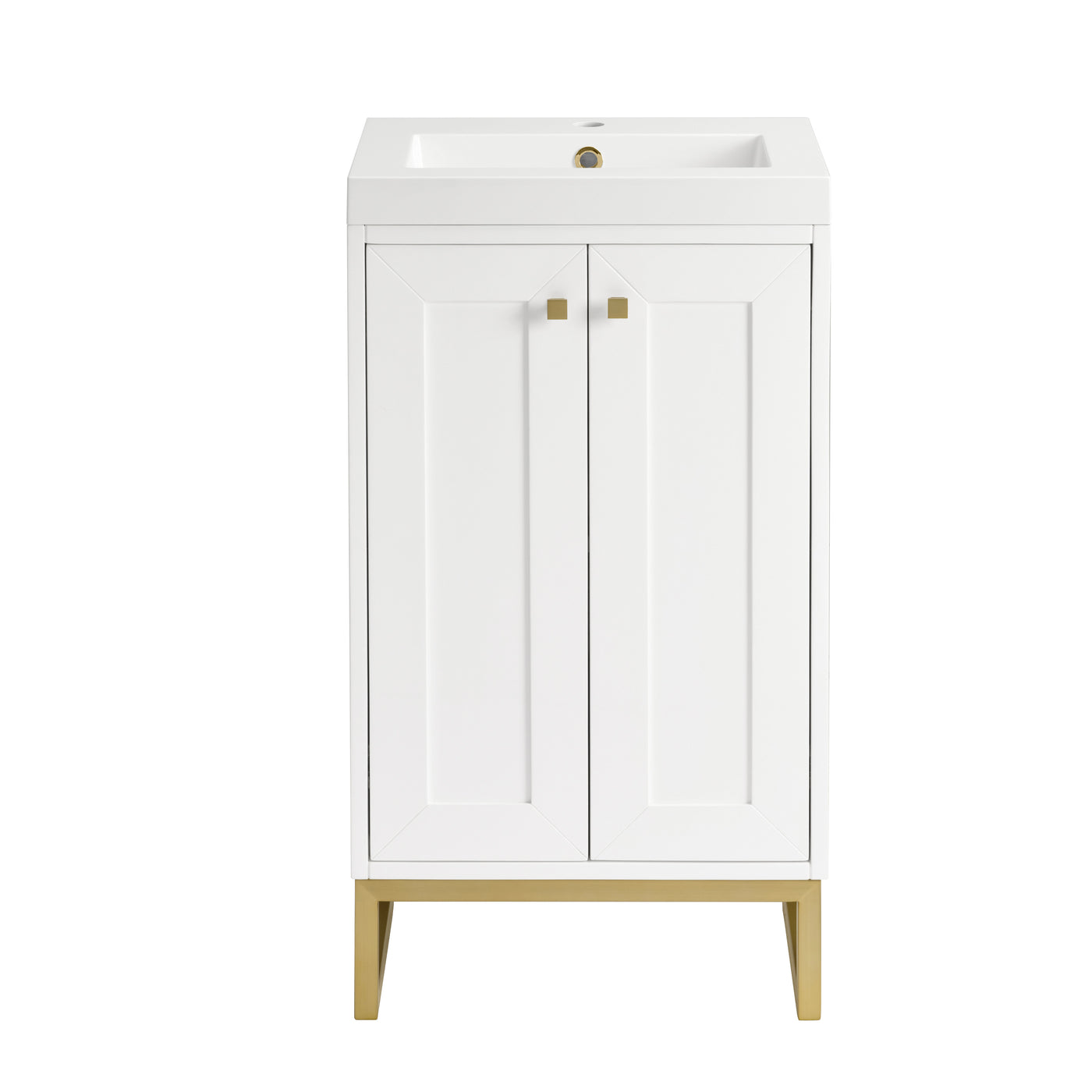 James Martin Chianti 20" Single Bathroom Vanity, Glossy White by James Martin