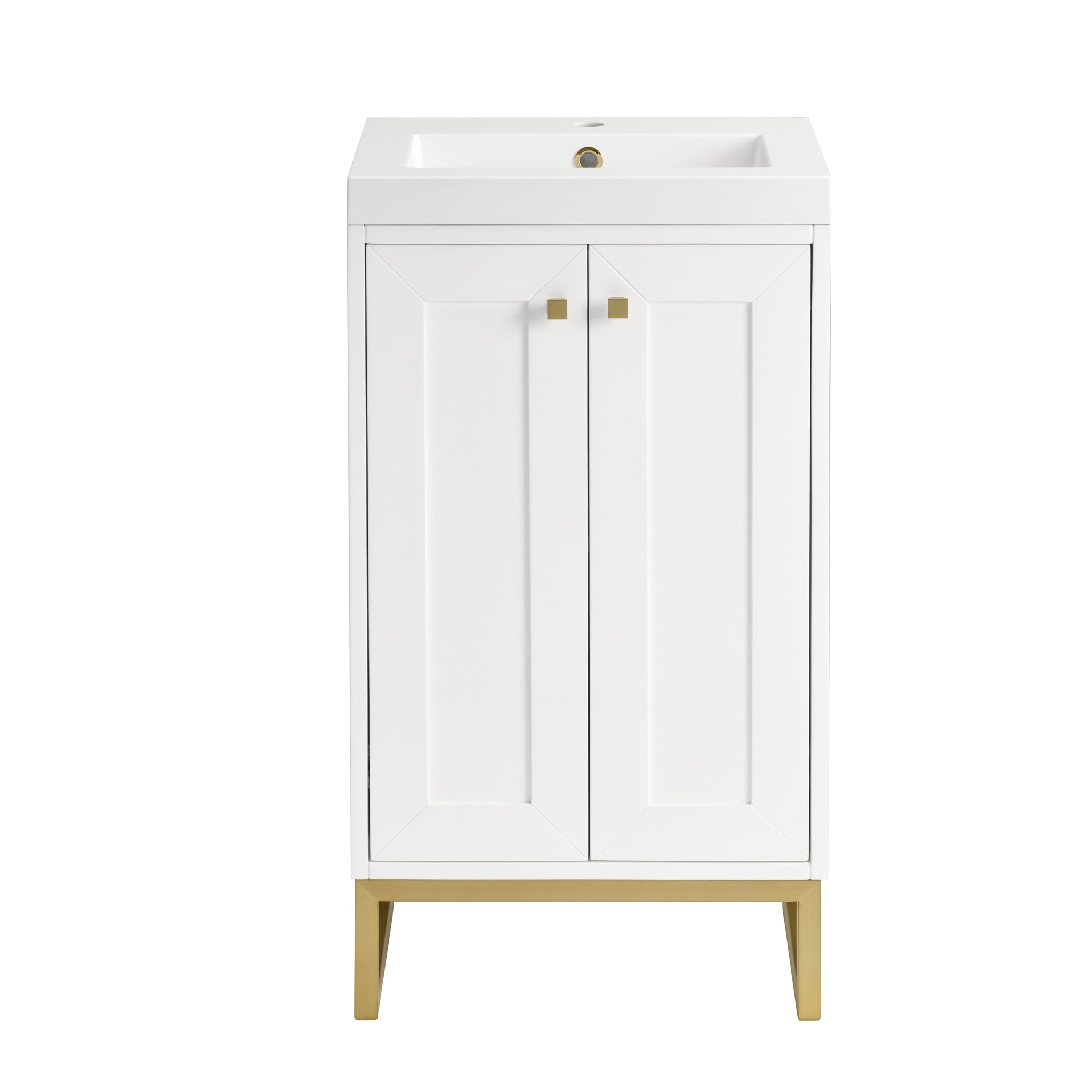 James Martin Chianti 20" Single Bathroom Vanity, Glossy White by James Martin