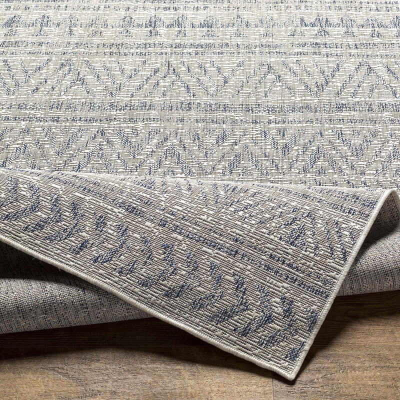 Novato Gray All Over Pattern Performance Outdoor Rug - Clearance by Boutique Rugs