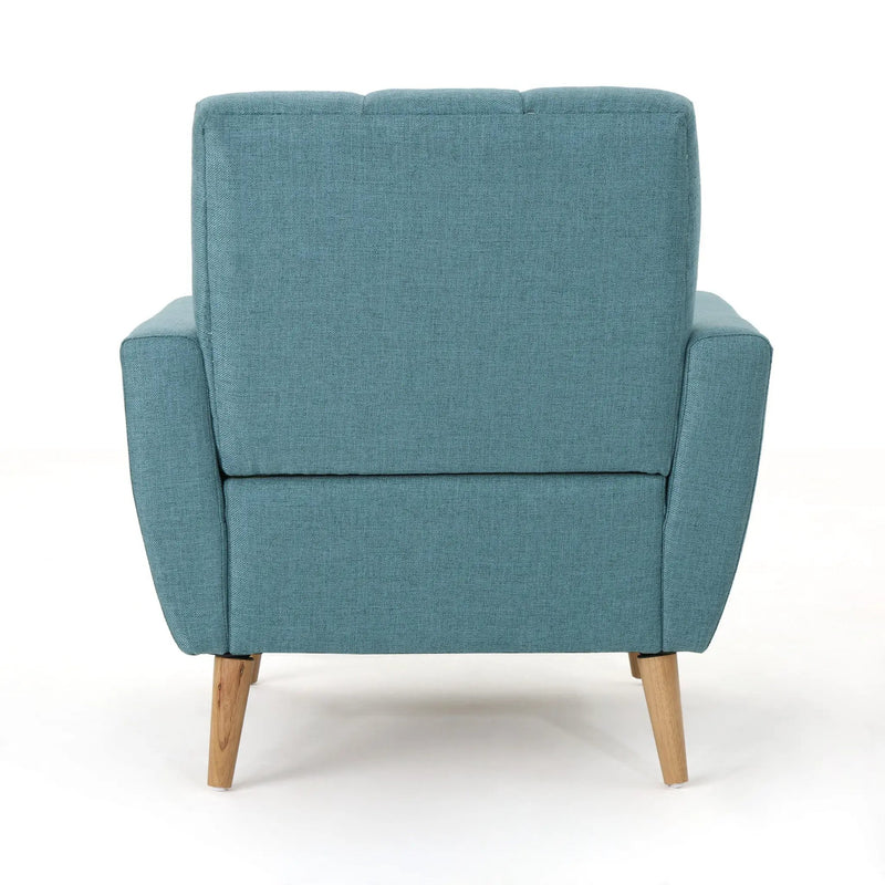 Mid Century Fabric Channel Stitch Club Chair by HouseOfZazla