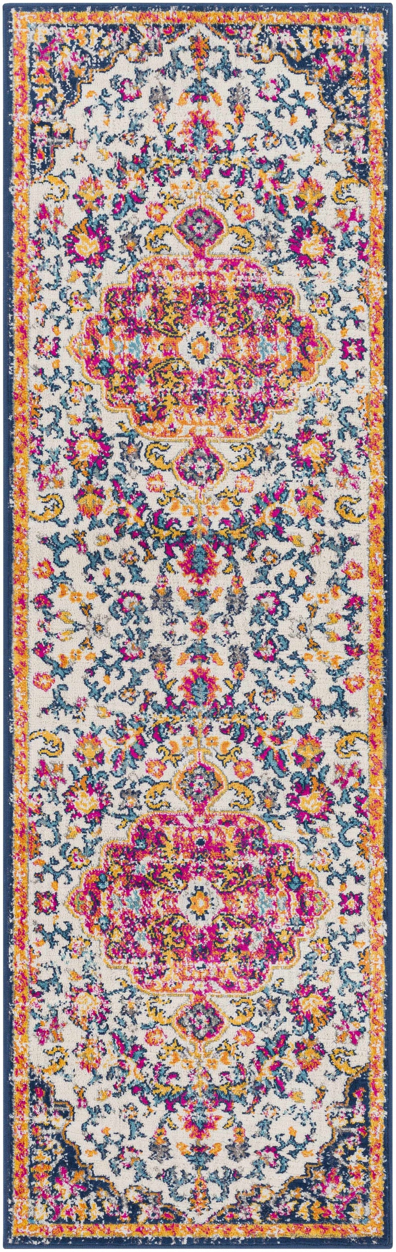 Kialla Magenta & Burnt Orange Area Rug by Boutique Rugs