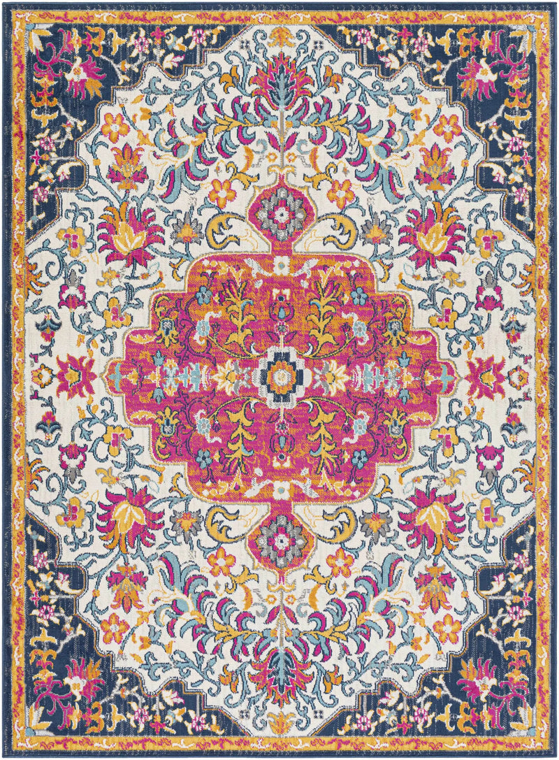 Kialla Magenta & Burnt Orange Area Rug by Boutique Rugs
