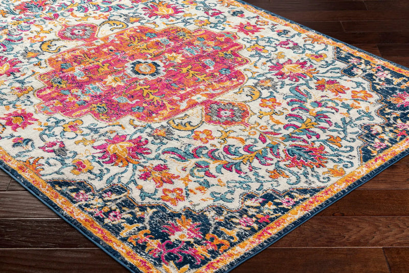 Kialla Magenta & Burnt Orange Area Rug by Boutique Rugs
