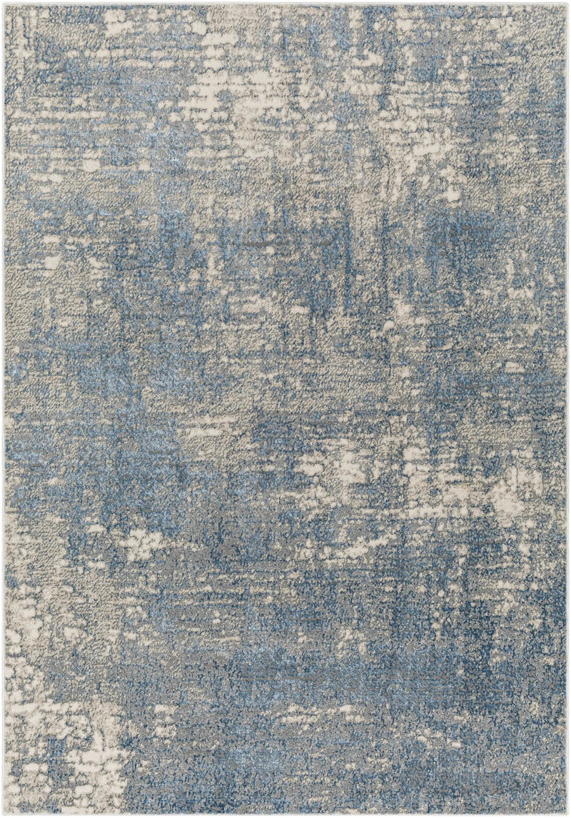 Kiblawan Teal Abstract Area Rug - Clearance by Boutique Rugs