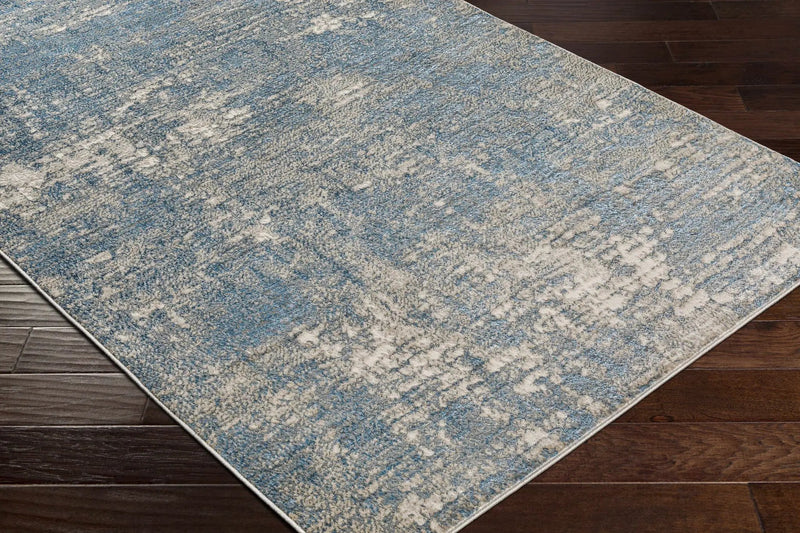 Kiblawan Teal Abstract Area Rug - Clearance by Boutique Rugs