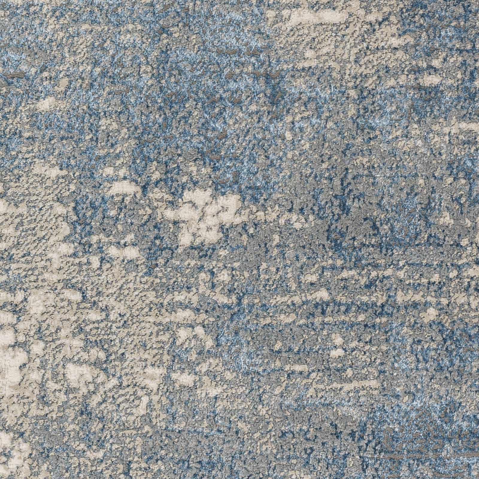 Kiblawan Teal Abstract Area Rug - Clearance by Boutique Rugs