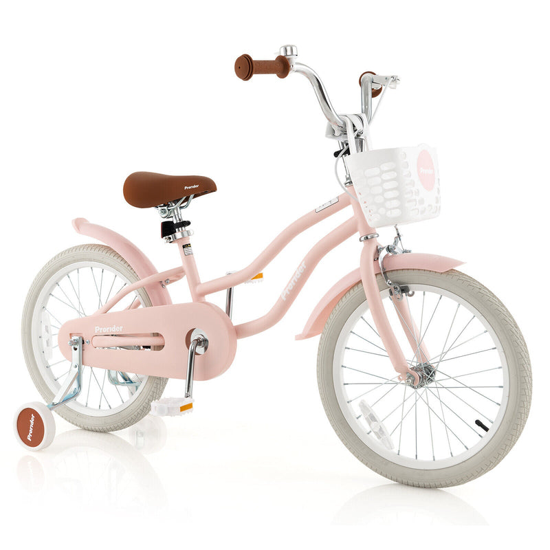 Children Bicycle with Front Handbrake and Rear Coaster Brake-Pink, photo 3 of 8