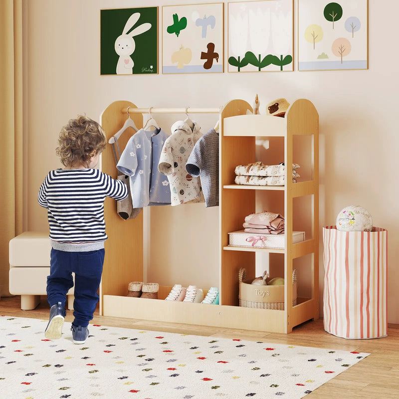 Kids Dress Up Storage with Mirror by DirectDeals