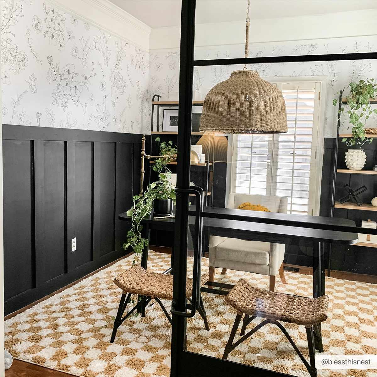 Kieu Mustard & Ivory Checkered Area Rug by Boutique Rugs