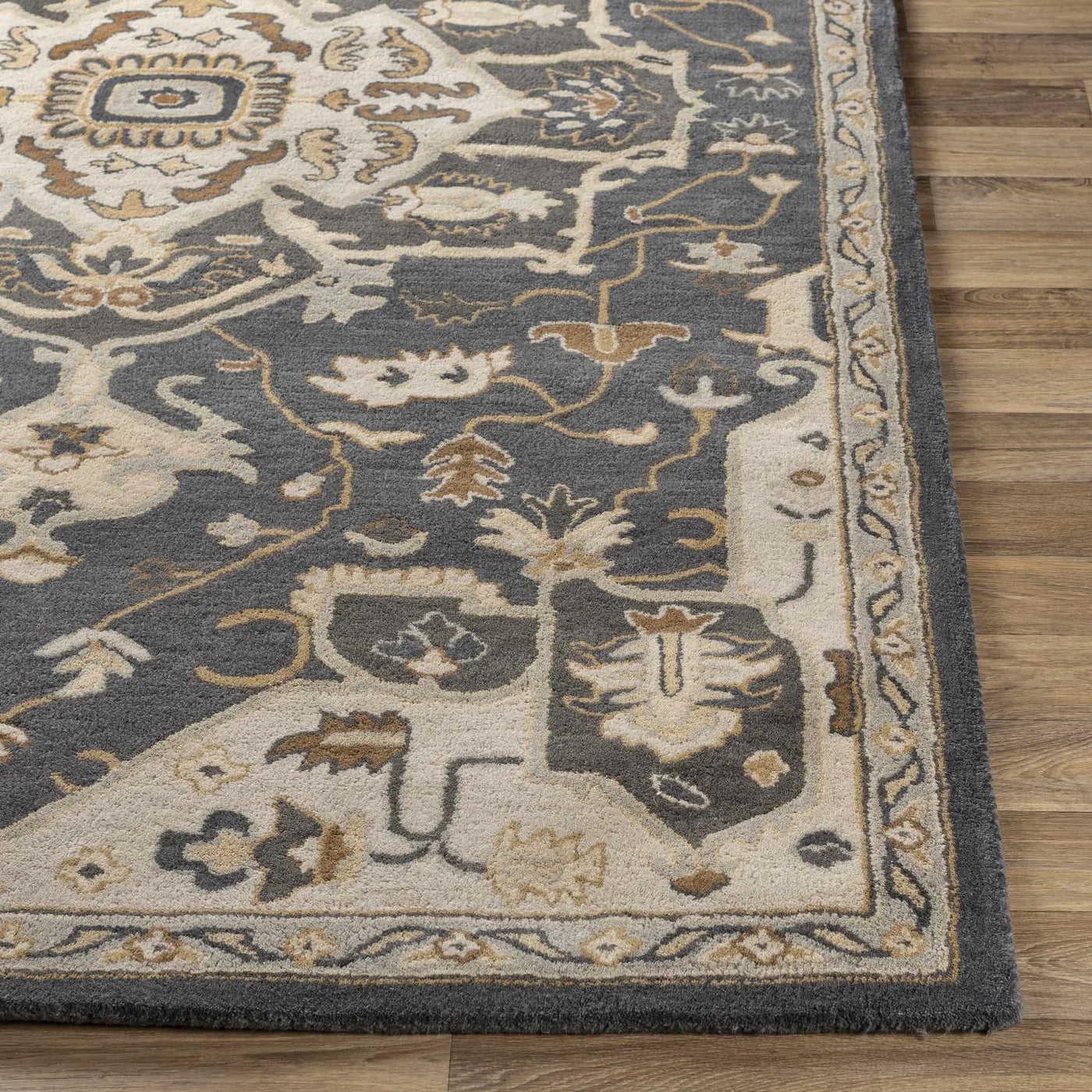 Broomfield Hand Tufted Charcoal 12823 Area Rug - Clearance by Boutique Rugs