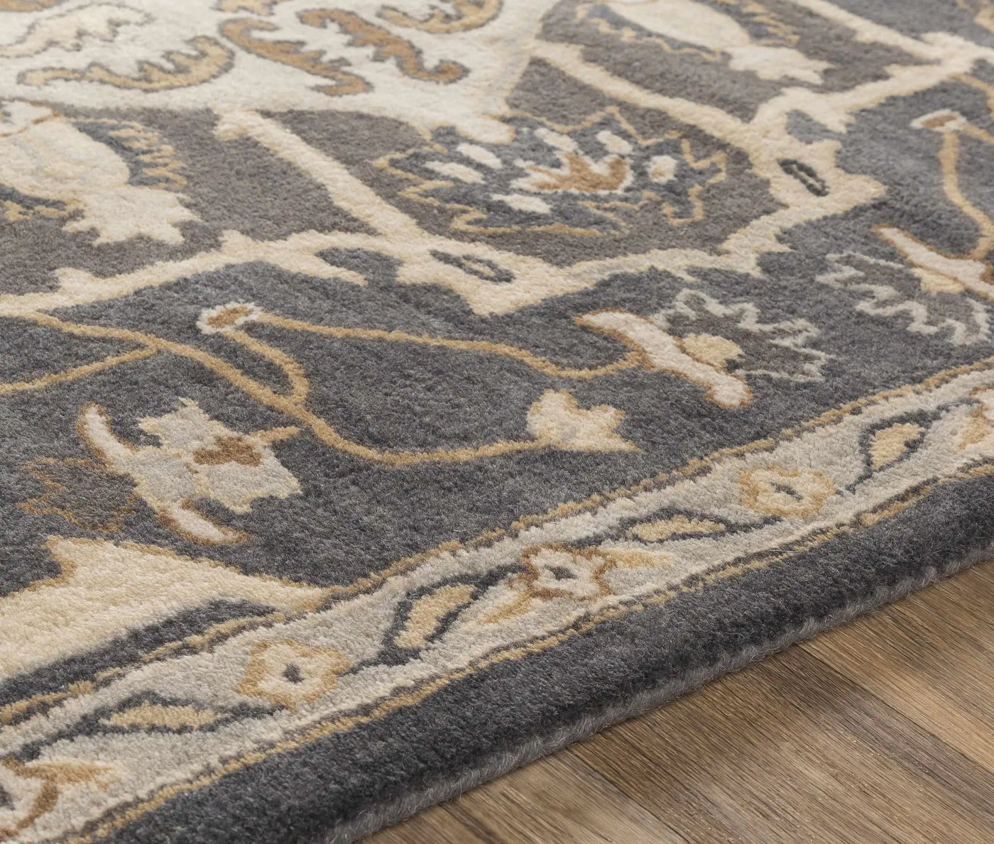 Broomfield Hand Tufted Charcoal 12823 Area Rug - Clearance by Boutique Rugs