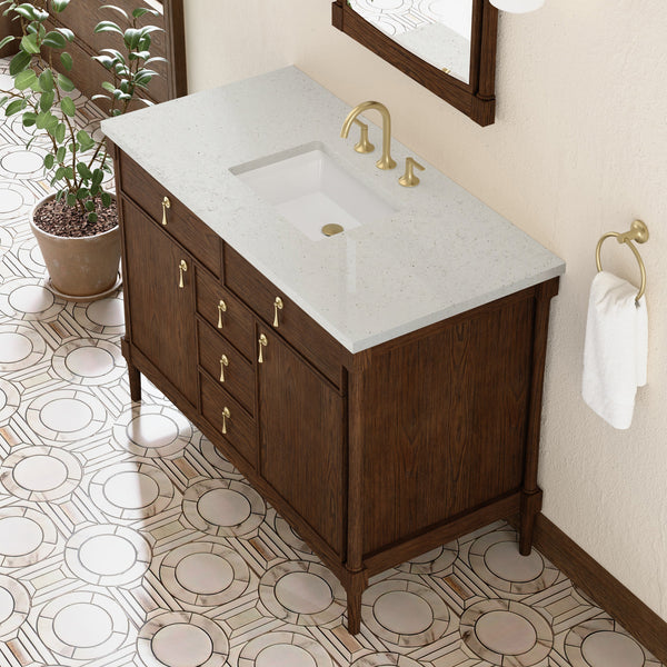 James Martin Kinnsden 48" Single Bathroom Vanity, Sable Oak