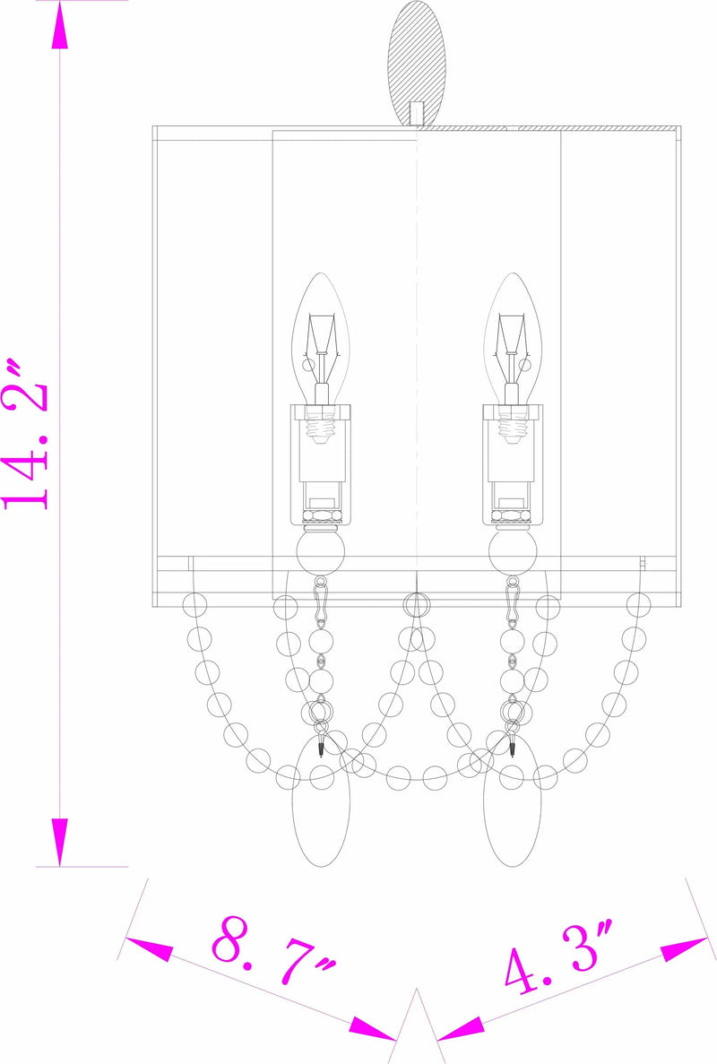 Kirwan Black Iron Wall Sconce by Boutique Rugs