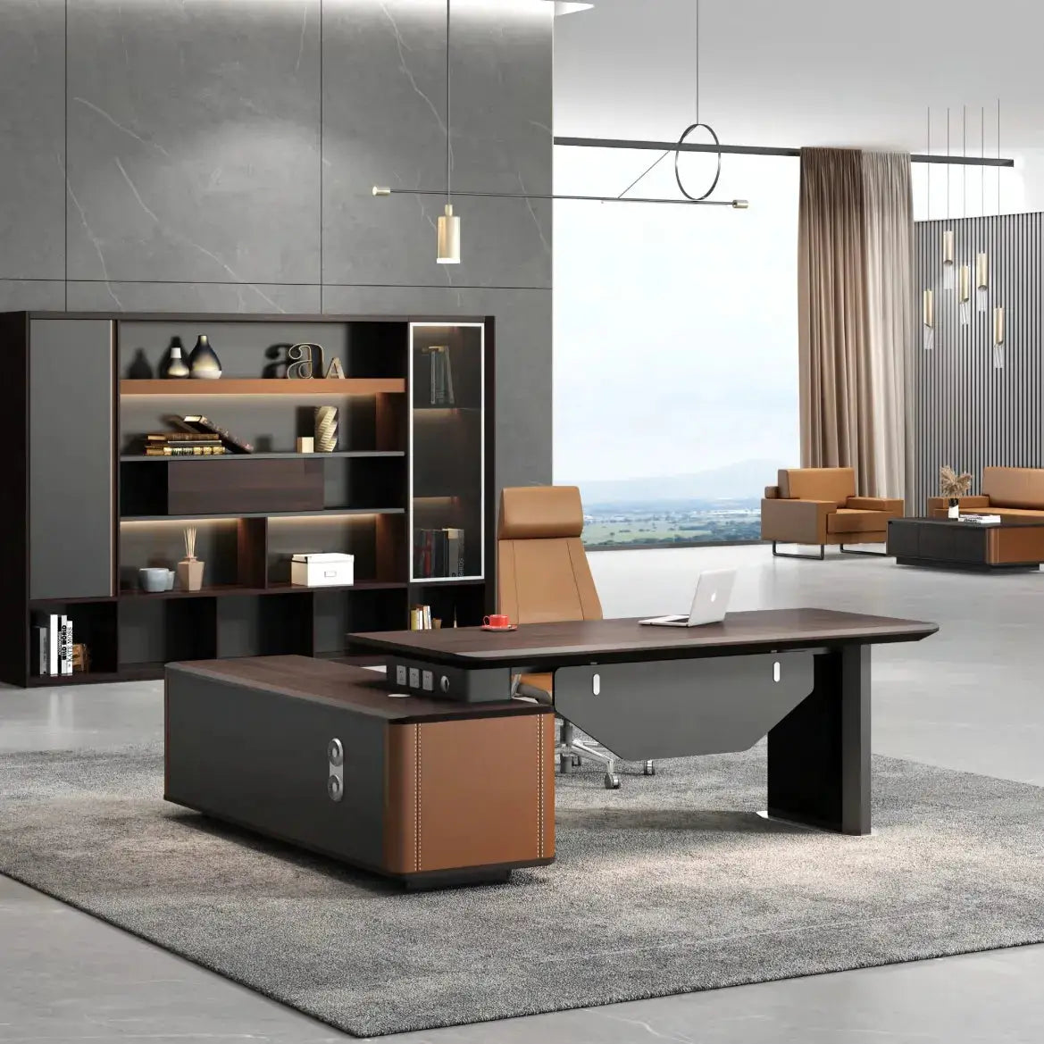 Kitley · Modern L-Shaped Executive Desk by Arc Grove