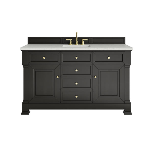 James Martin Brookfield 60" Single Bathroom Vanity, Black Onyx